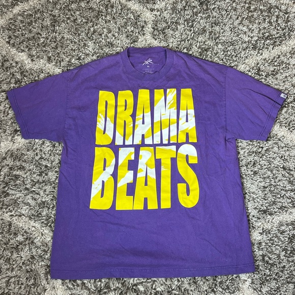 Young & Reckless Other - Mens XL Young & Reckless Drama Beats Tee Purple/Yellow Gently Used Fast Shipping
